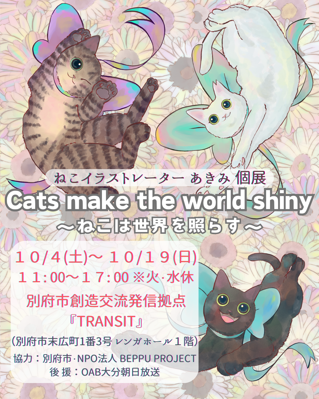 令和７年度『TRANSIT』企画公募採択企画 vol.5『Cats make the world shiny ～ねこは世界を照らす～』 
